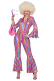 Catsuit disco Roze