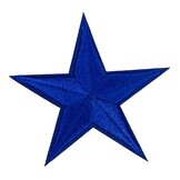 Embleem - Lampegat ster blauw