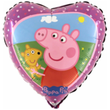 Folieballon 'Peppa Pig' Hartje 18 inch