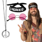 Set Peace Deluxe - Bril, Ketting, Haarband