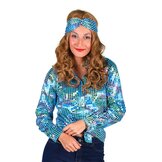 Shirt dame disco turquoise