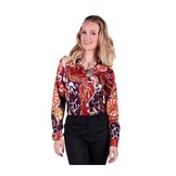 Shirt dame Roar Art deco rood