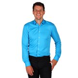 Shirt heren Basic turquoise