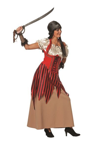 Kostuum carnaval piraat jurk
