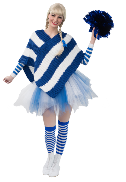 Motiveren ondergoed Naleving van Tutu rokje, Tule rokje, Petticoat, Wit, Blauw, Cheerleader